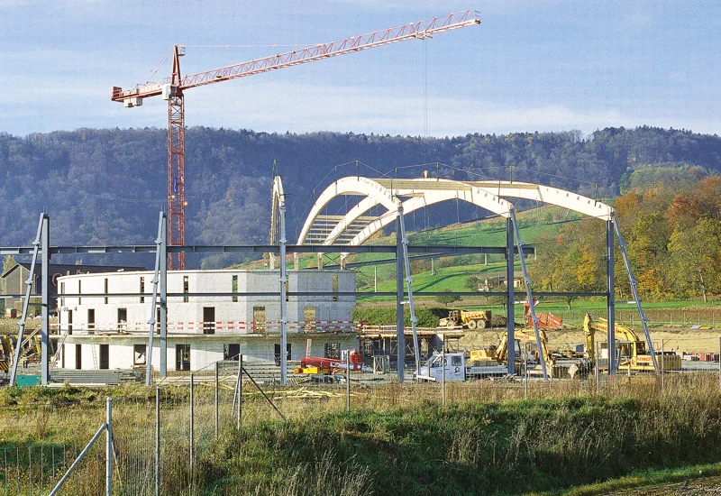 Ende der 90er-Jahre: Die Synchrotron Lichtquelle Schweiz nimmt Formen an.