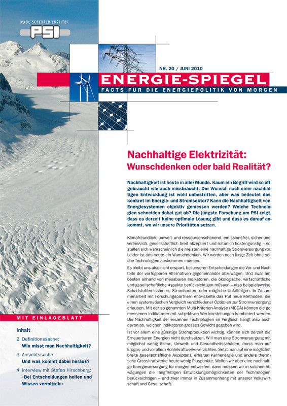 Titelbild Energie-Spiegel Nr.20