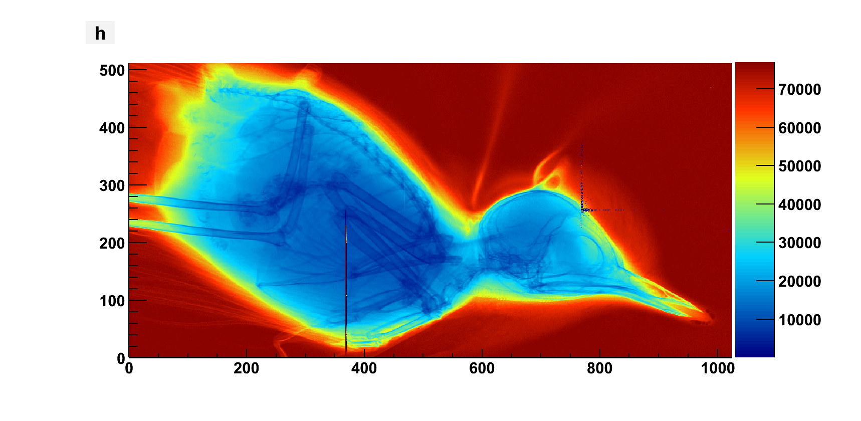 EIGER first full module picture (512 k pixel, Febr. 2012, with some missing *bump bonds* between the sensor and readout chip units)