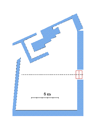 Fig 1: Layout of the piE1 area