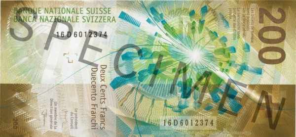 200 CHF banknote