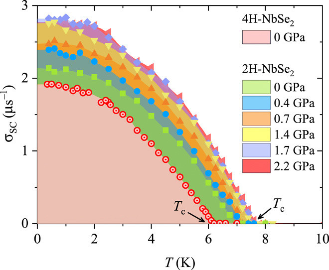 Superconducting muon spin depolarization rate &sigma;<sub>SC</sub> for NbSe<sub>2</sub>