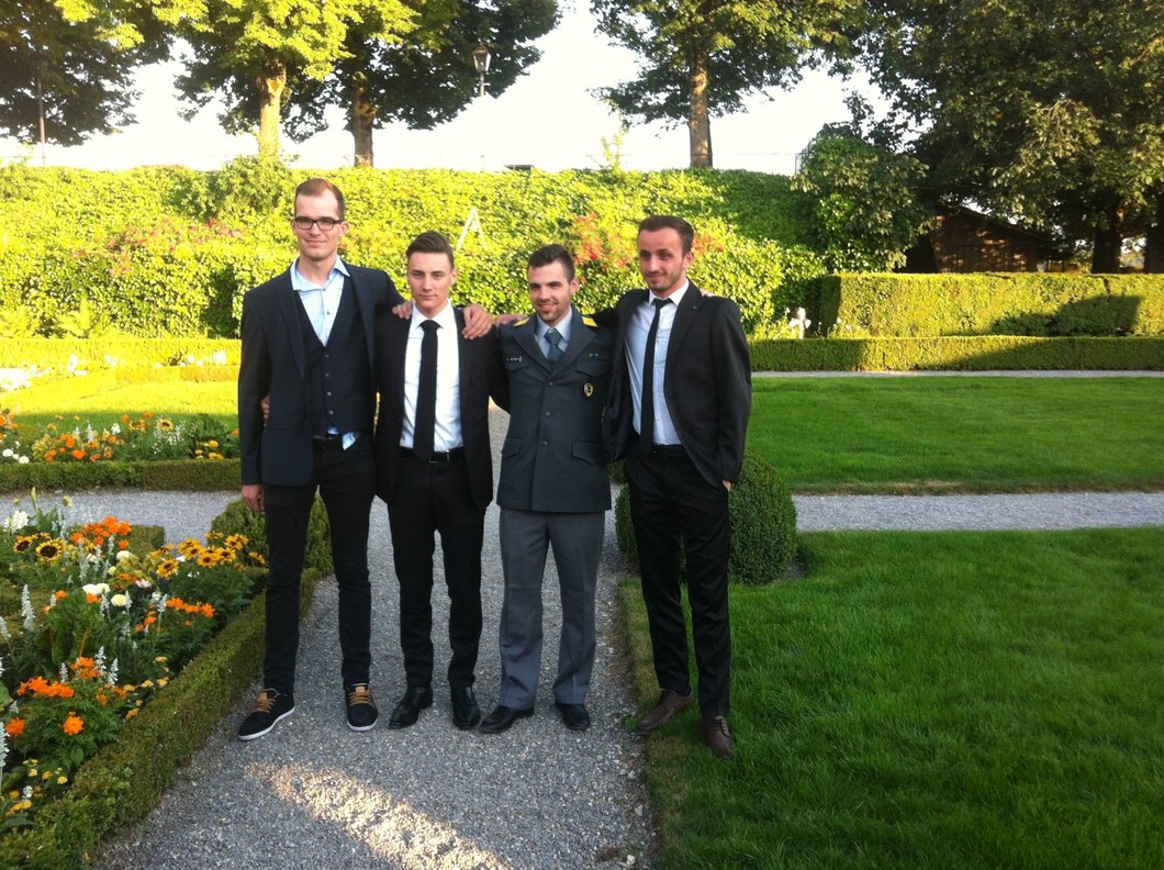 Erfolgreiche Polymechaniker: Mike, Luca, Andrey + Mark