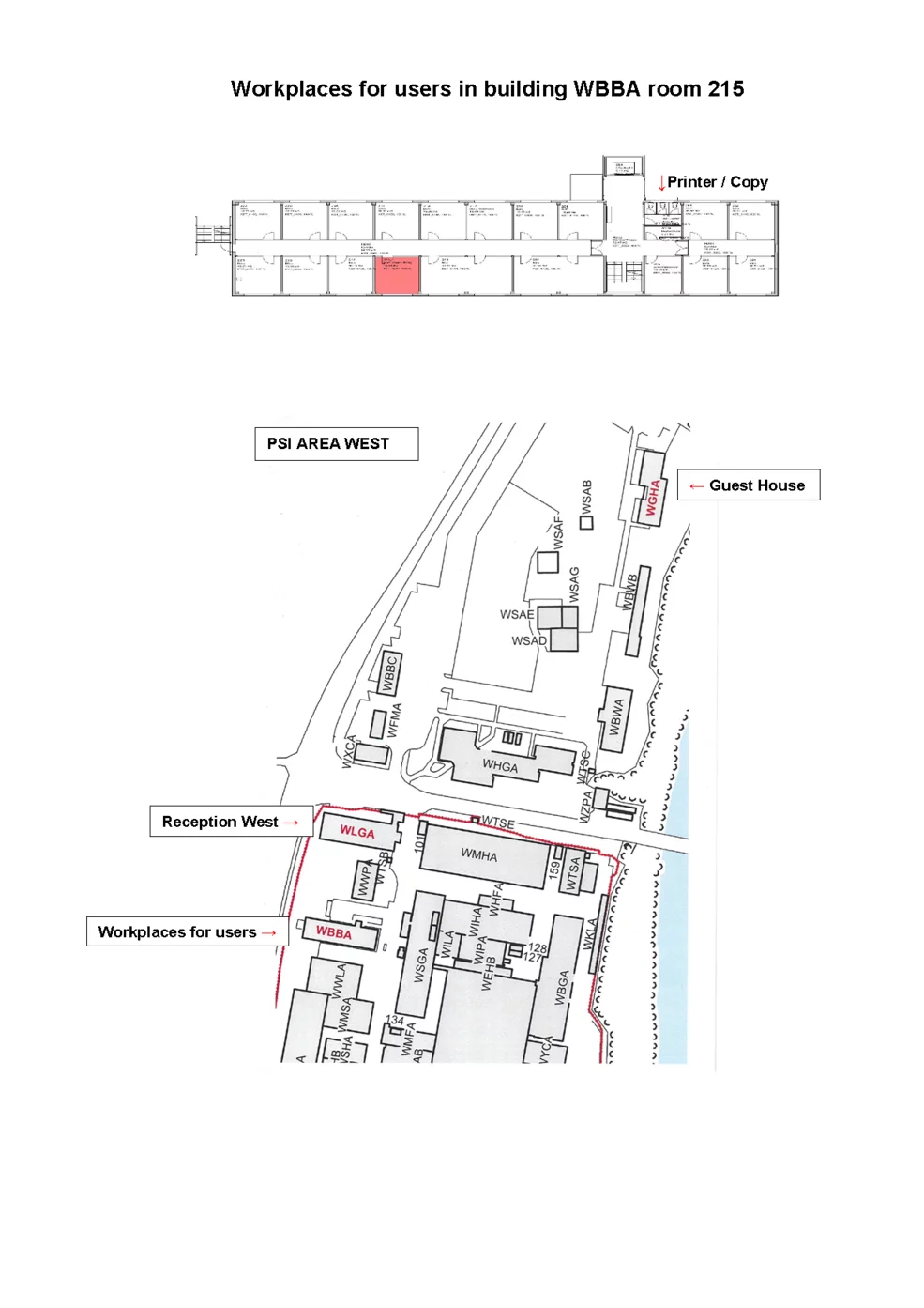 MAP OF WORKPLACES
