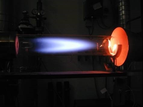 Turbulent lean premixed flame (methane)