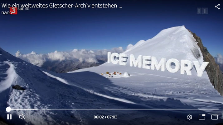 SRF-Video «Wie ein weltweites Gletscher-Archiv entstehen soll» (German)