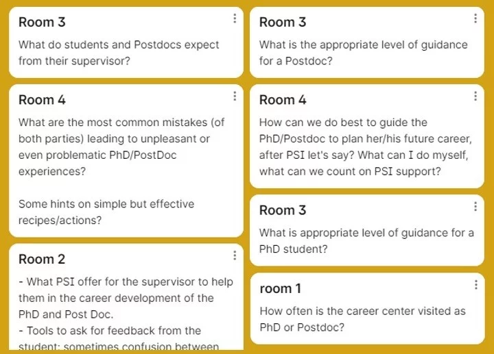 Workshop for Supervisors, March 2023