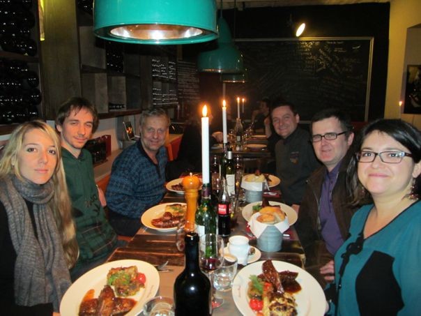 FAST in February 2014 (Aix-en-Provance). Left to right: Sara Bortot, Carlo Fiorina, Sandro Pelloni, Jiri Krepel, Konstantin Mikityuk, Anne-Laurene Panadero.