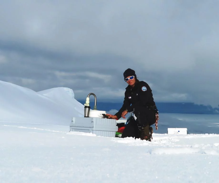 Julia working on Peter I Island