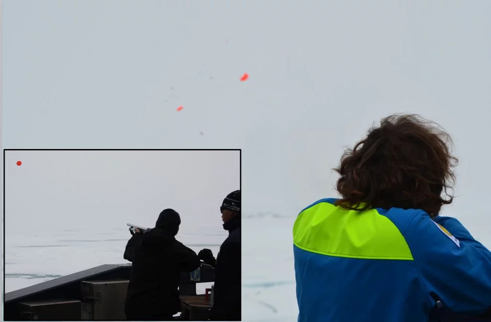 Shooting practice, credits: F. Bolinesi and A. Baccarini