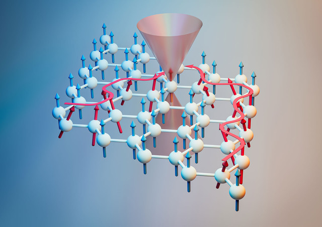 Chromium tribromide has the same honeycomb geometry as graphene, but each atom on the lattice is magnetic.