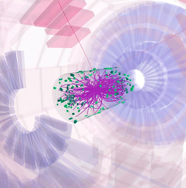 With a total of 124 million pixels, the barrel pixel detector enables particles to be traced back to the collision they came from with the highest precision. 