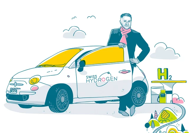 Alexandre Closset, directeur de Swiss Hydrogen (Illustration: Christoph Frei)