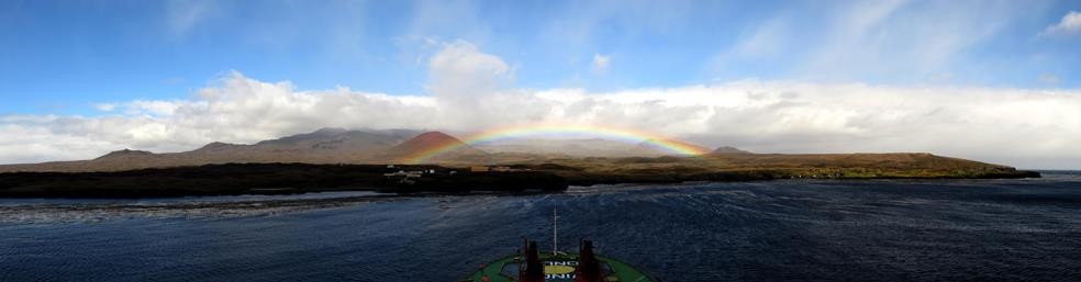 Rainbow over Marion Island