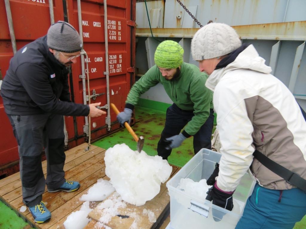 Preparing the “educational” sea ice for the freezer