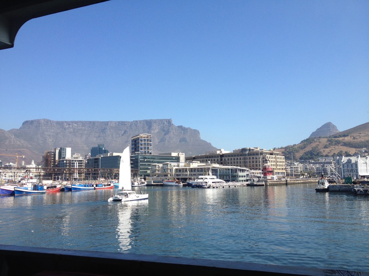 Leaving from Capetown harbor