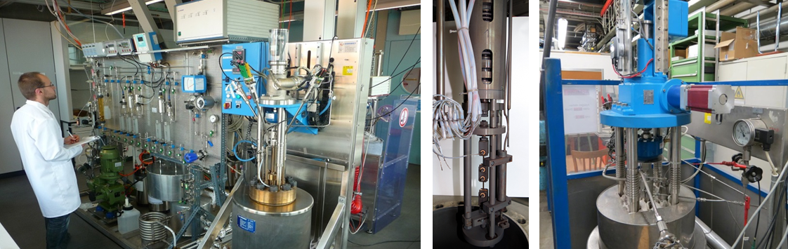 9 sophisticated high-temperature water loops with autoclaves for exposure and tensile tests under simulated LWR conditions (1 loop suitable for testing of irradiated specimens)