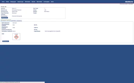 Integrierte Probenverwaltung