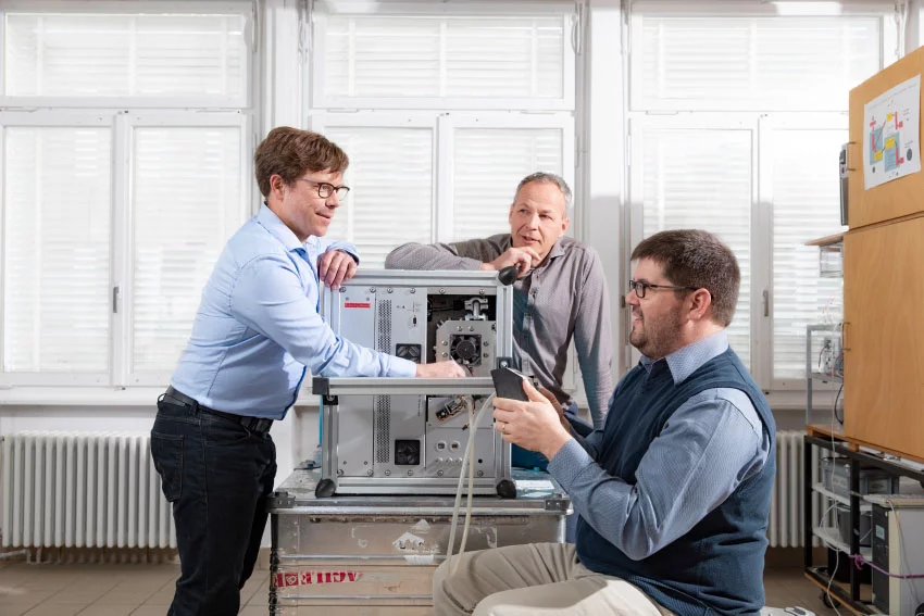 Martin Gysel, Günther Wehrle and Benjamin Brem