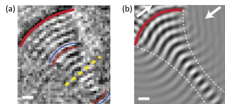 STXM image of a focused spin wave emission