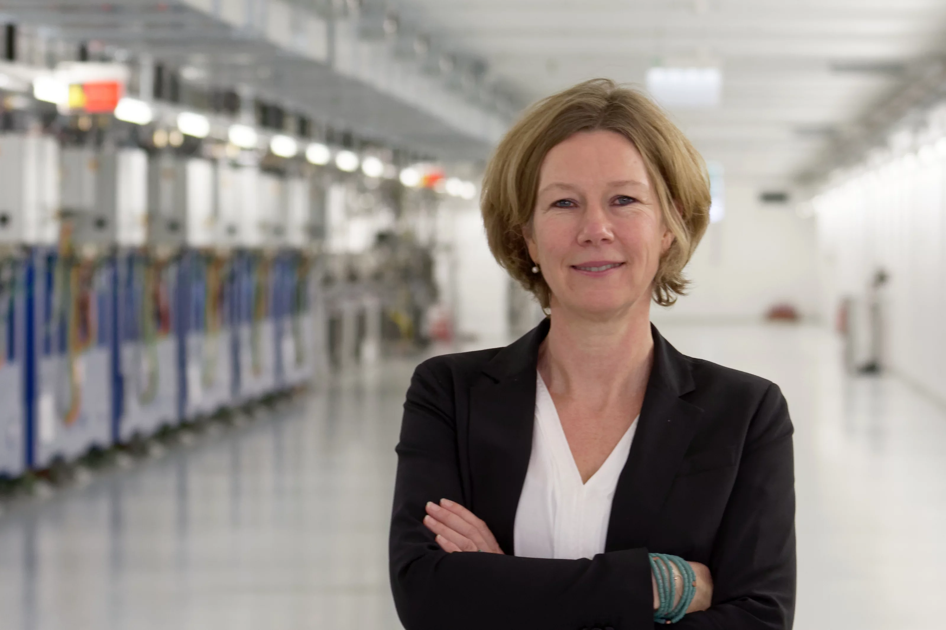 Mirjam van Daalen dans le tunnel du SwissFEL 