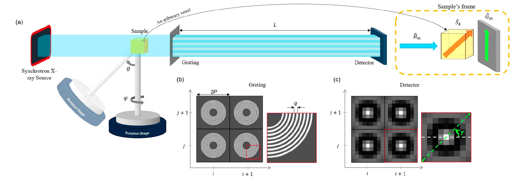 X-ray scattering tensor tomography with circular gratings
