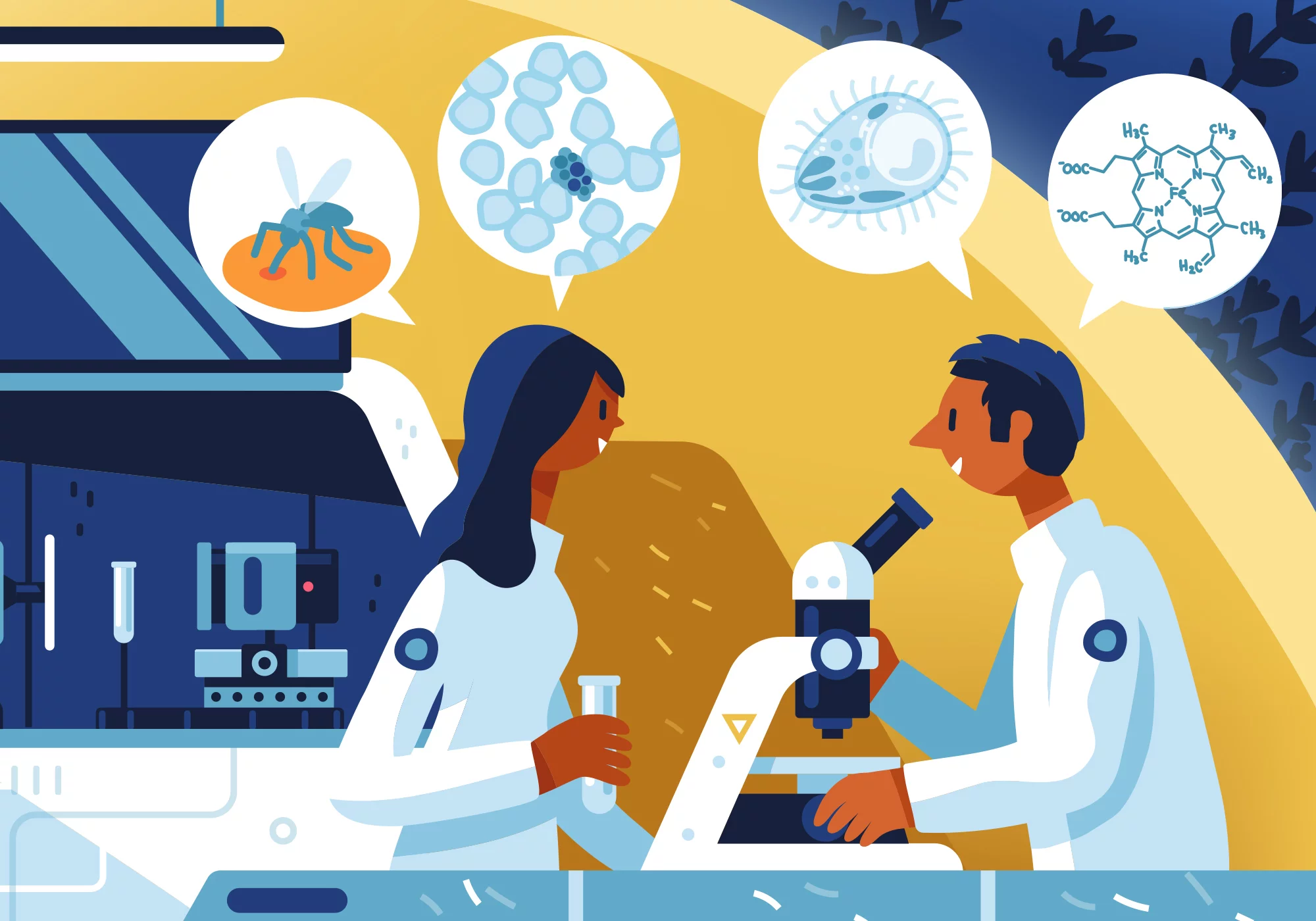 L’agent infectieux de la malaria se développe dans les globules rouges. 