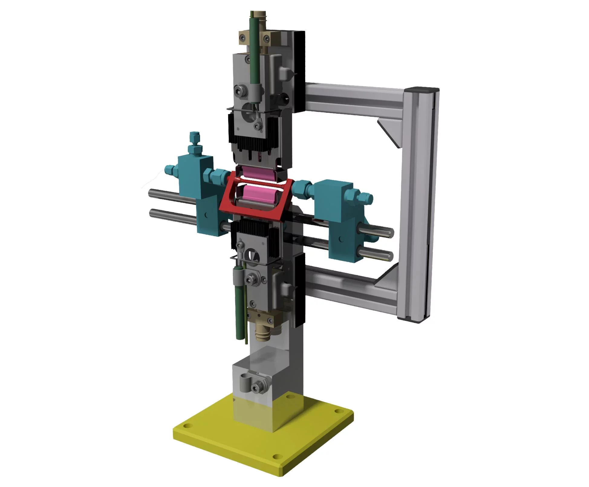 Capillary reactor setup SuperXAS - General overview