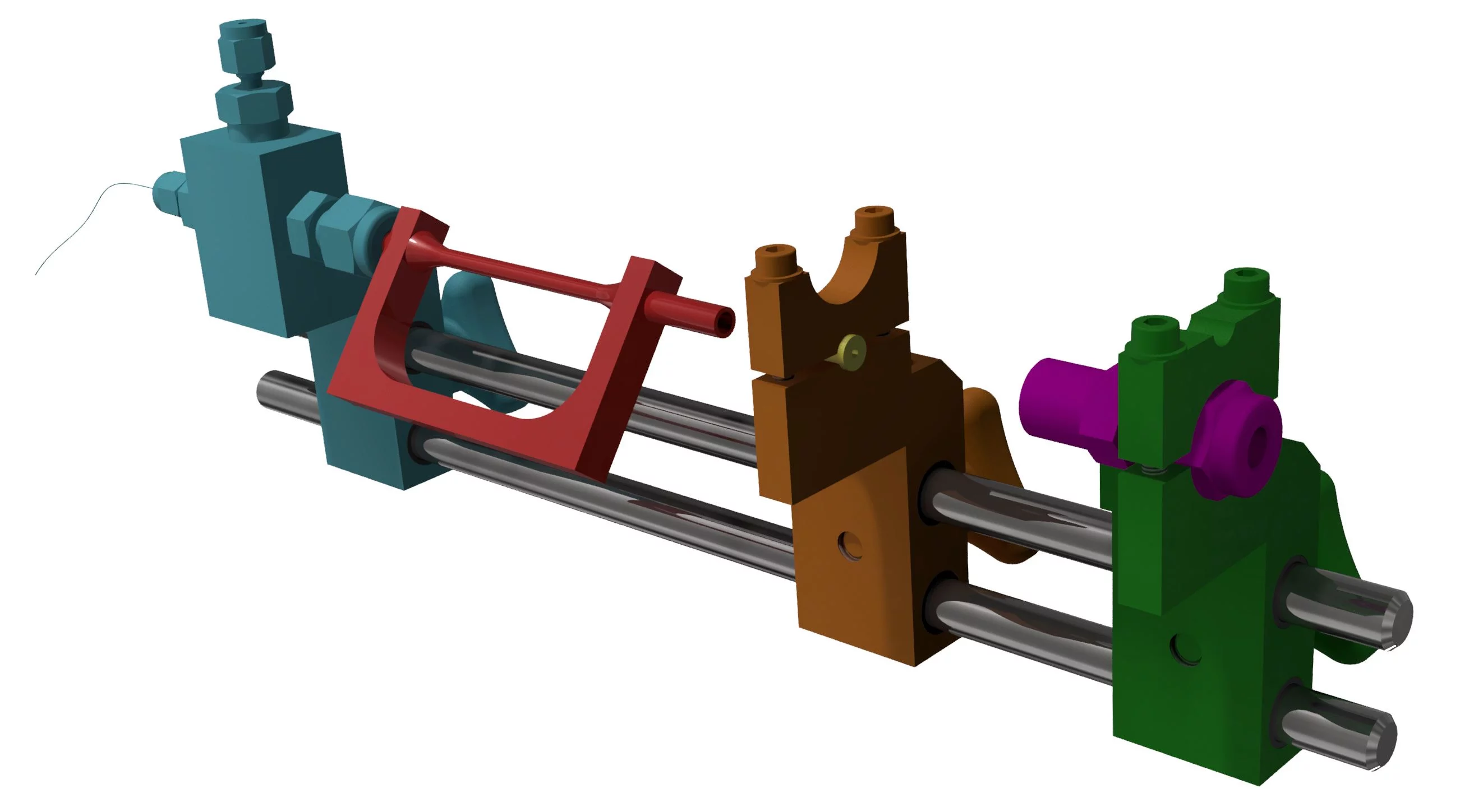 Capillary reactor setup SuperXAS - mounting capabilities