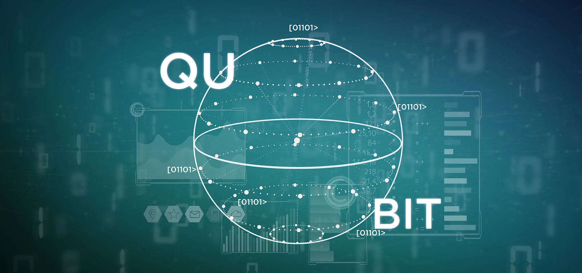 La plus petite unité de mémoire d'un ordinateur quantique, le qubit, peut exister dans deux états différents en même temps, et même dans un nombre infini d'états intermédiaires. C'est la grande différence avec les ordinateurs d'aujourd'hui, dans lesquels l'un ou l'autre état existe : "éteint" ou "allumé".