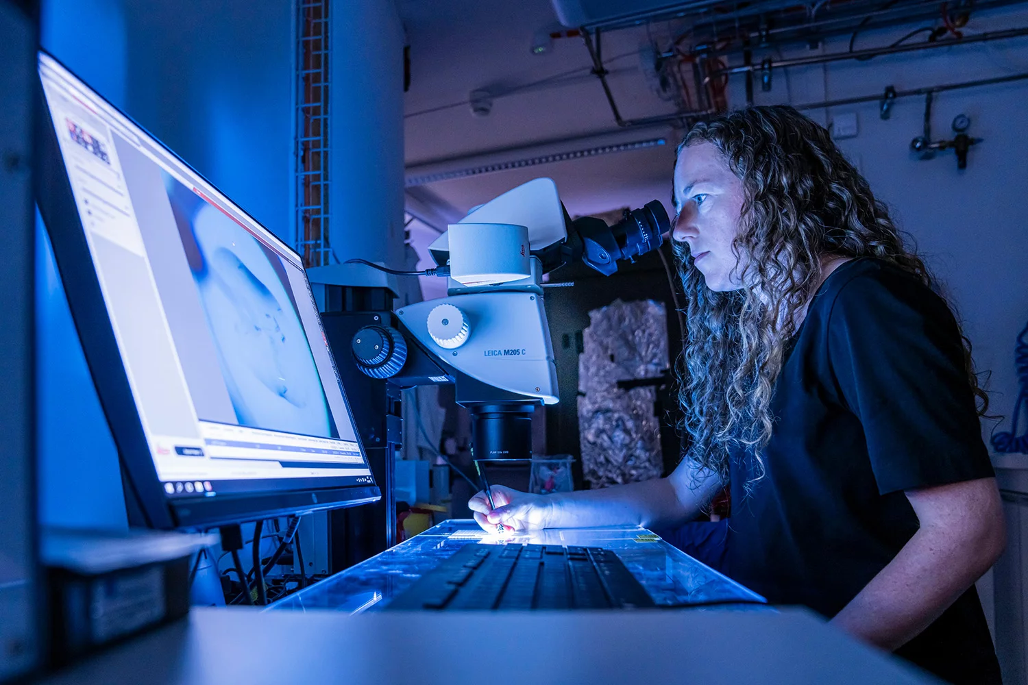 May Sharpe vom PSI-Labor für Makromoleküle und Bioimaging