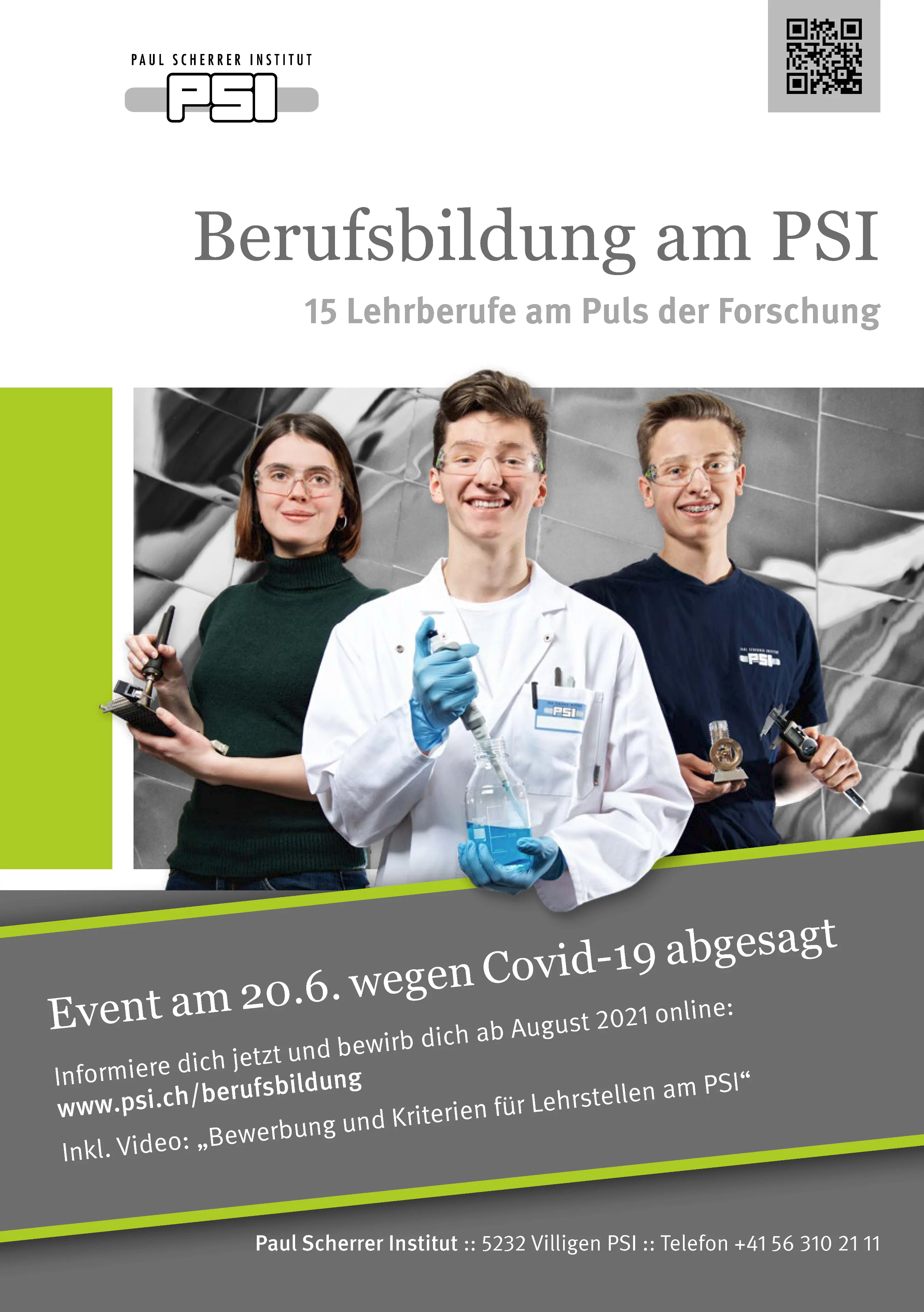 Lehrberufe à la Carte 2021 - abgesagt