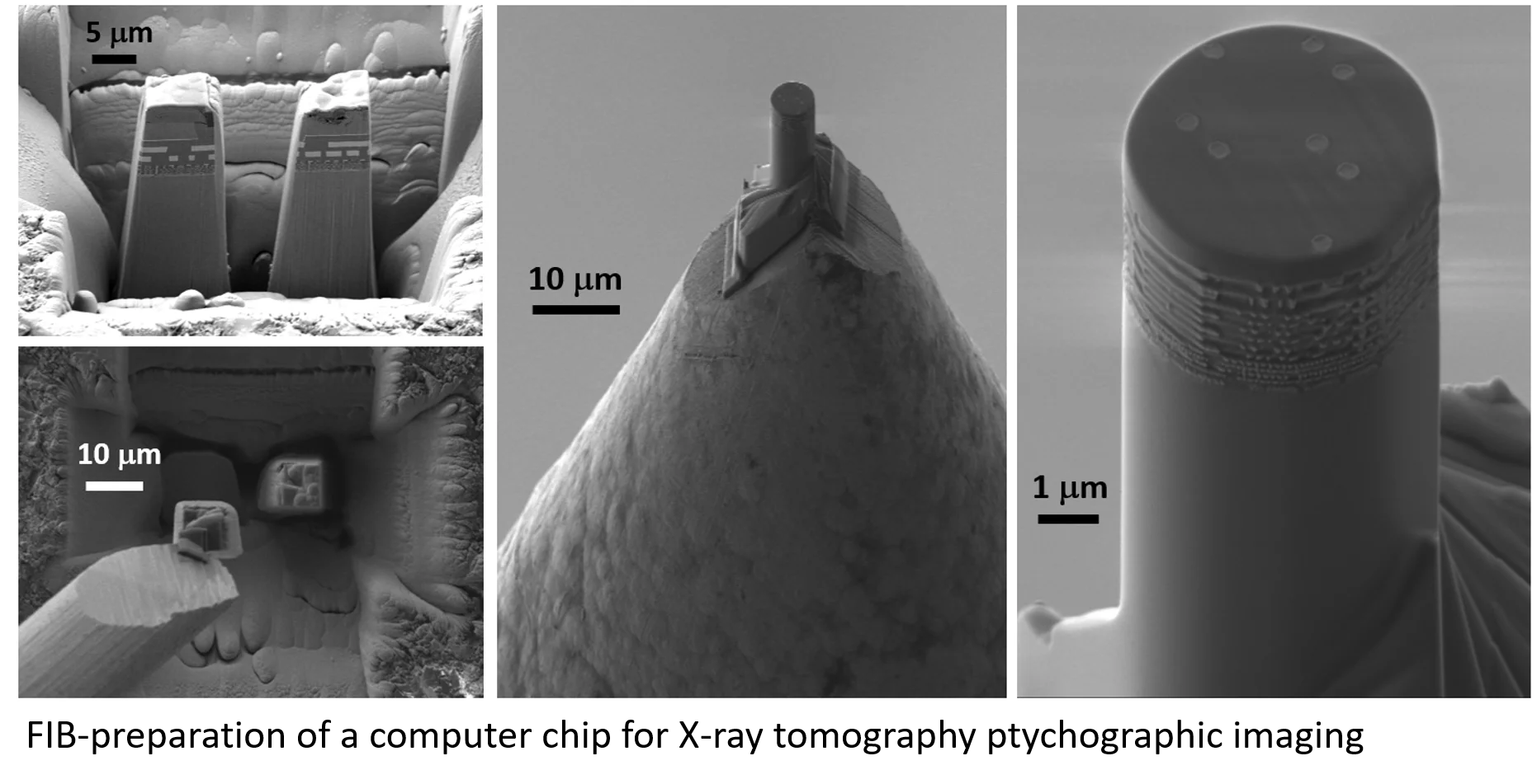 FIB preparation of a pillar specimen for PXCT