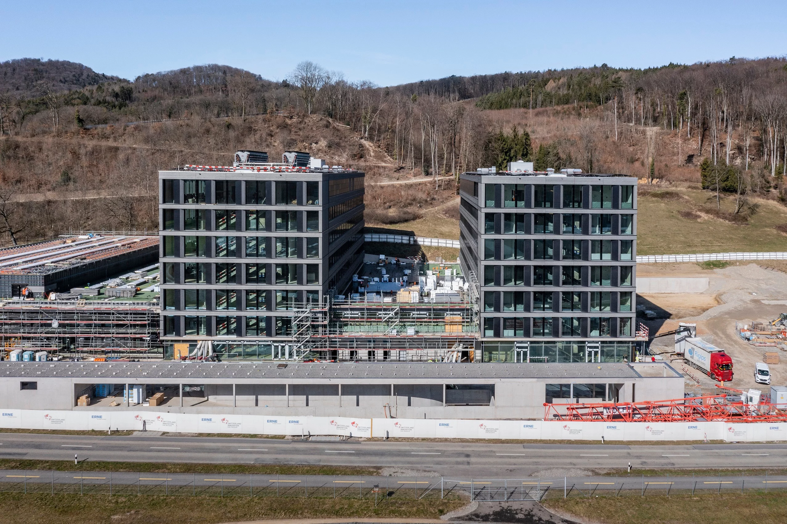 Die Gebäude des Park Innovaare werden 2024 bezugsbereit sein. 