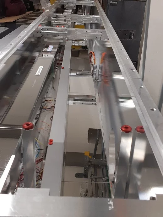 Built-in elliptical neutron guide element based on the Selene principle at the AMOR instrument at PSI.