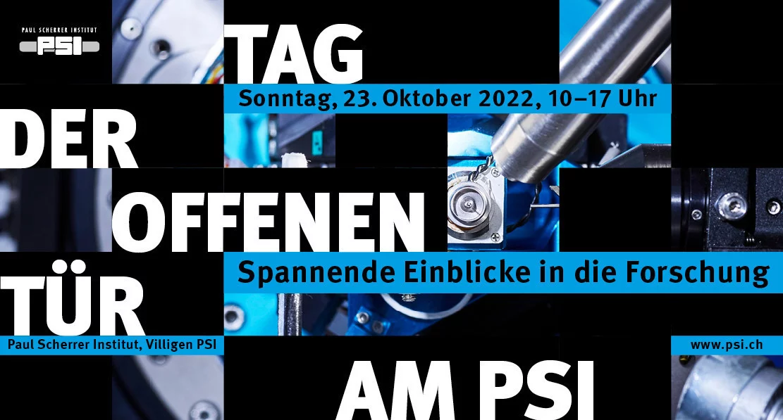 Am 23. Oktober 2022 findet der Tag der offenen Tür am PSI statt. 