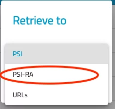Archive retrieval process on discovery.psi.ch