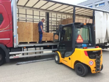 Arrival of Falcon equipment at PSI