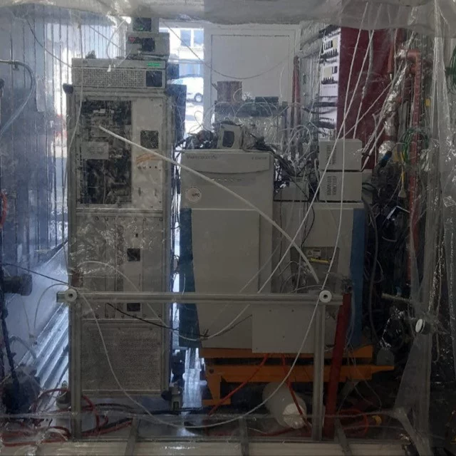 Smog chamber as seen from the back