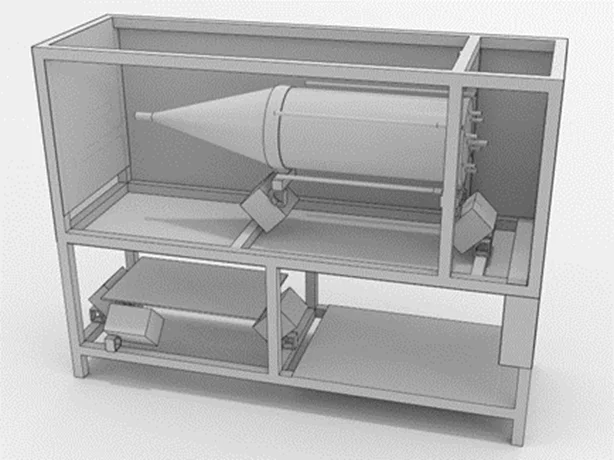 Sketch of the PSI mobile flow reactor