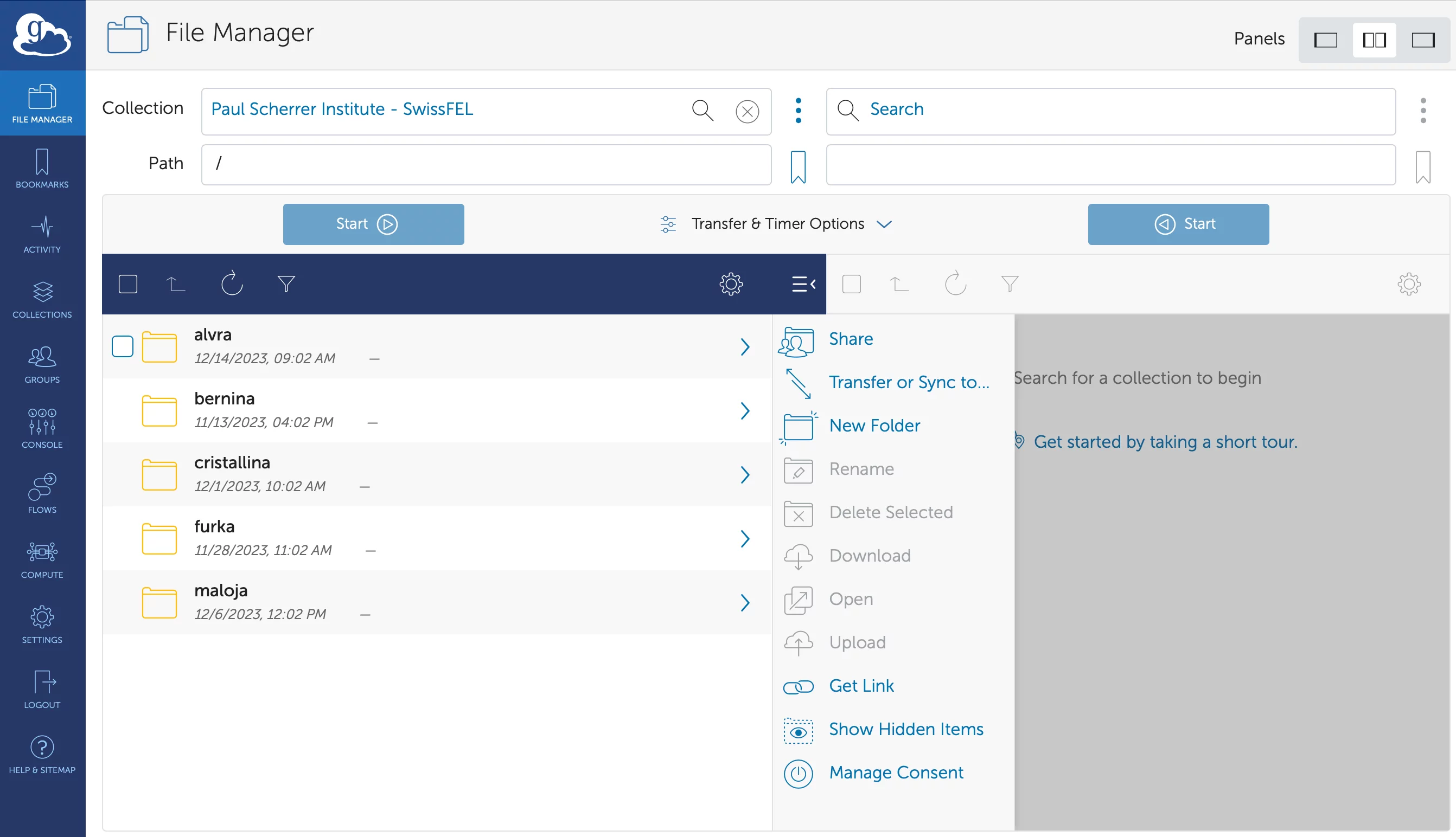 Globus Browse Collection