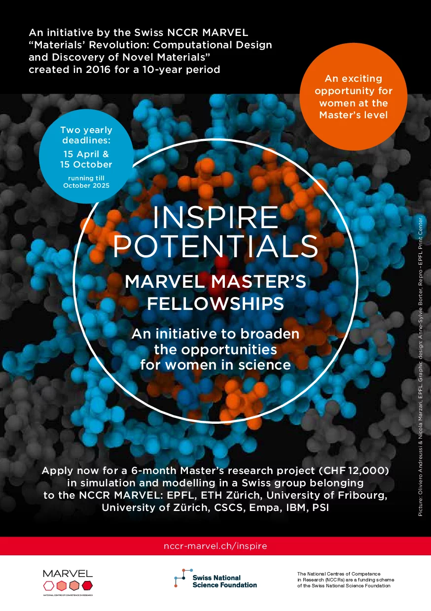 Flyer advertising the MARVEL INSPIRE Fellowsip