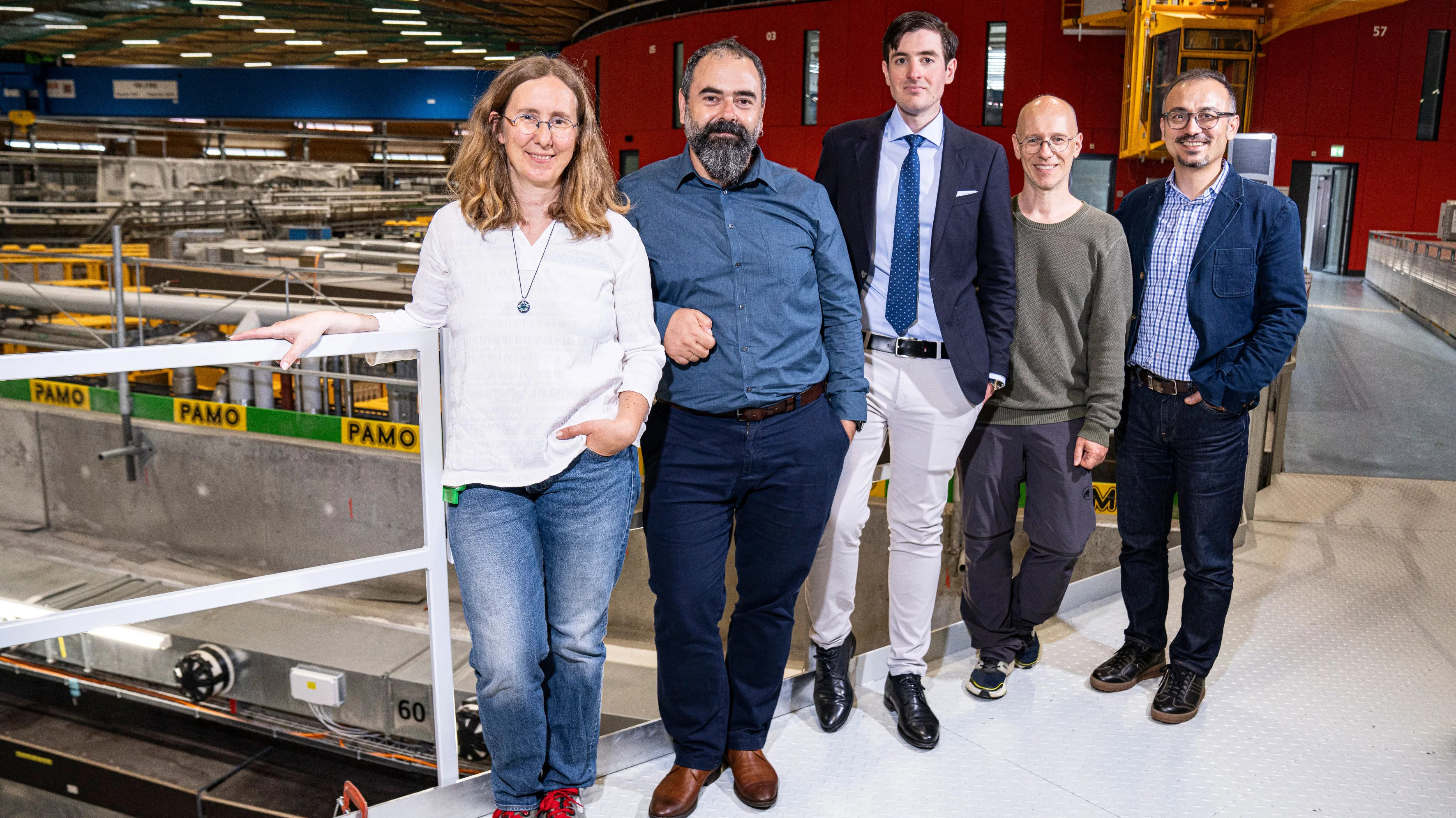 De gauche à droite: Michaela Vockenhuber, Dimitrios Kazazis, Iason Giannopoulos, Iacopo Mochi, Yasin Ekinci