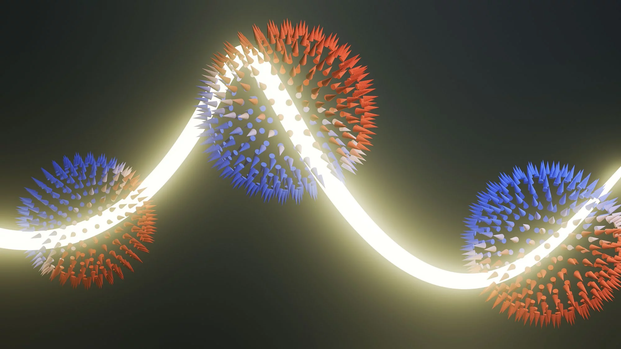 Monopoles of orbital angular momentum (OAM) are a tantalising prospect for orbitronics because OAM is uniform in all directions. This would mean that information flows could be generated in any direction. 