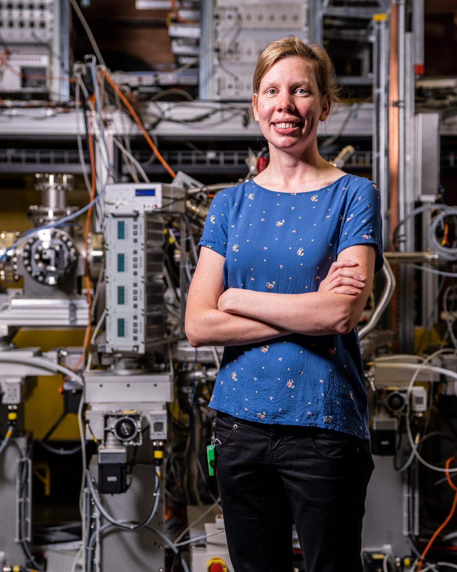 Kirsten Schnorr at the SwissFEL Maloja Experimental Station.