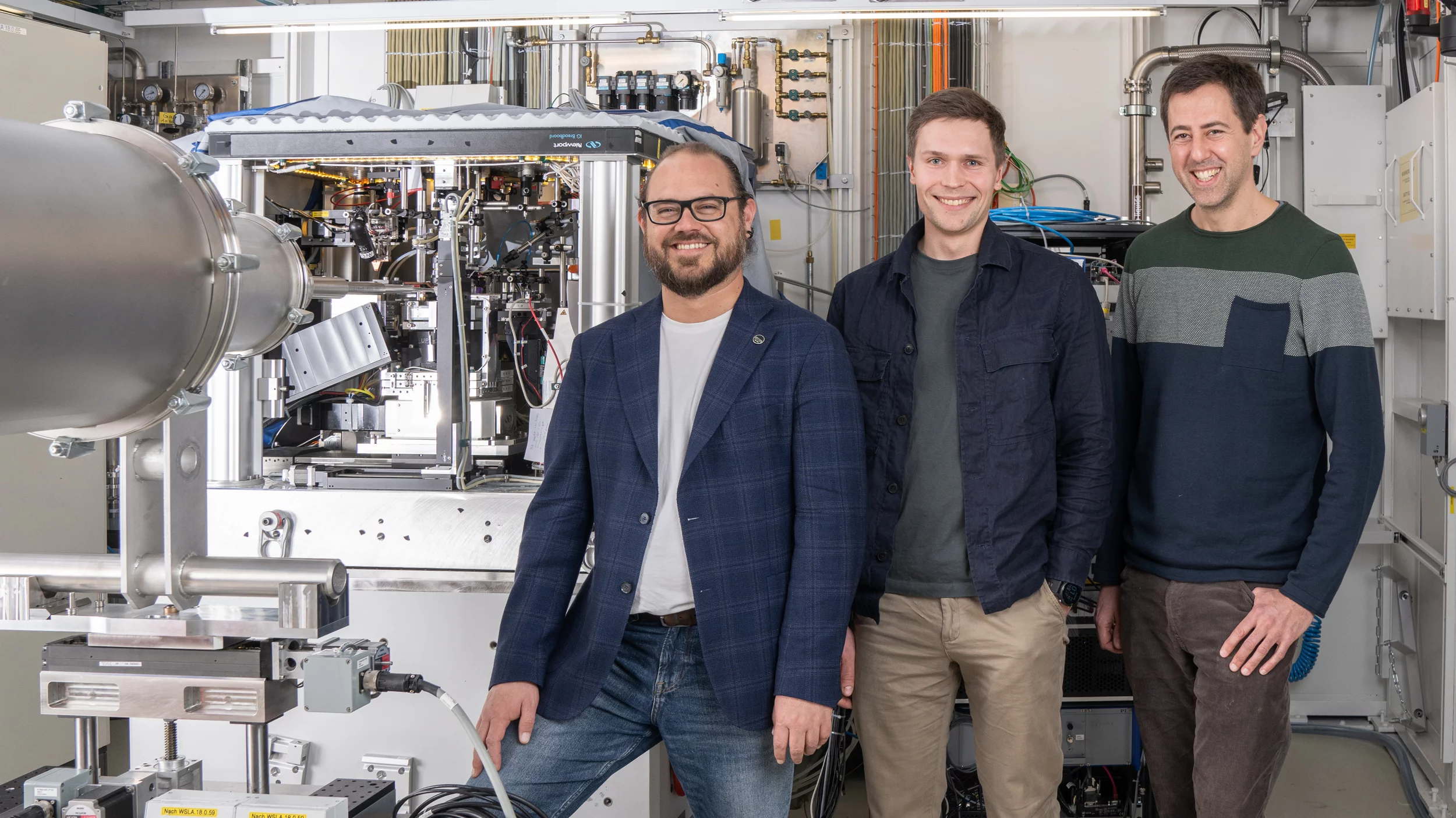 Manuel Guizar-Sicairos, Tomas Aidukas and Mirko Holler (from left to right) 