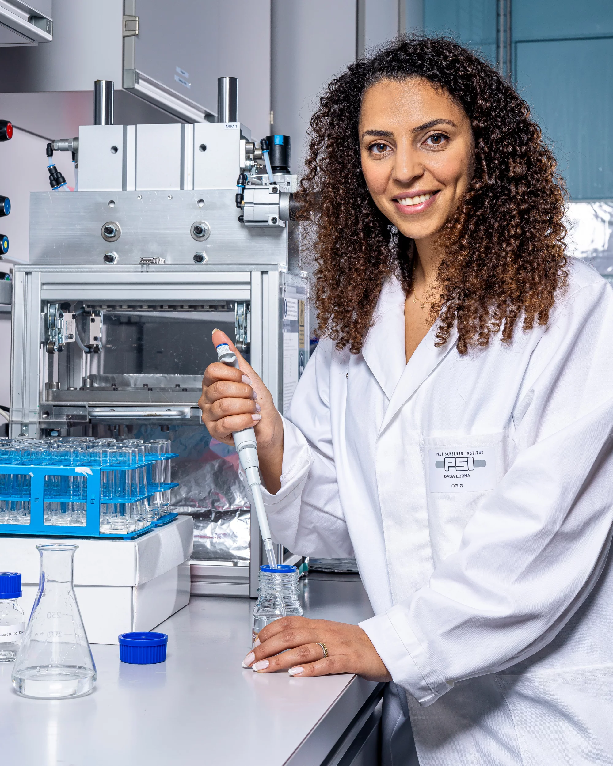 Lubna Dada untersucht im Labor für Atmosphärenchemie unter anderem die Entstehung und die chemische Zusammensetzung von Aerosolen.
