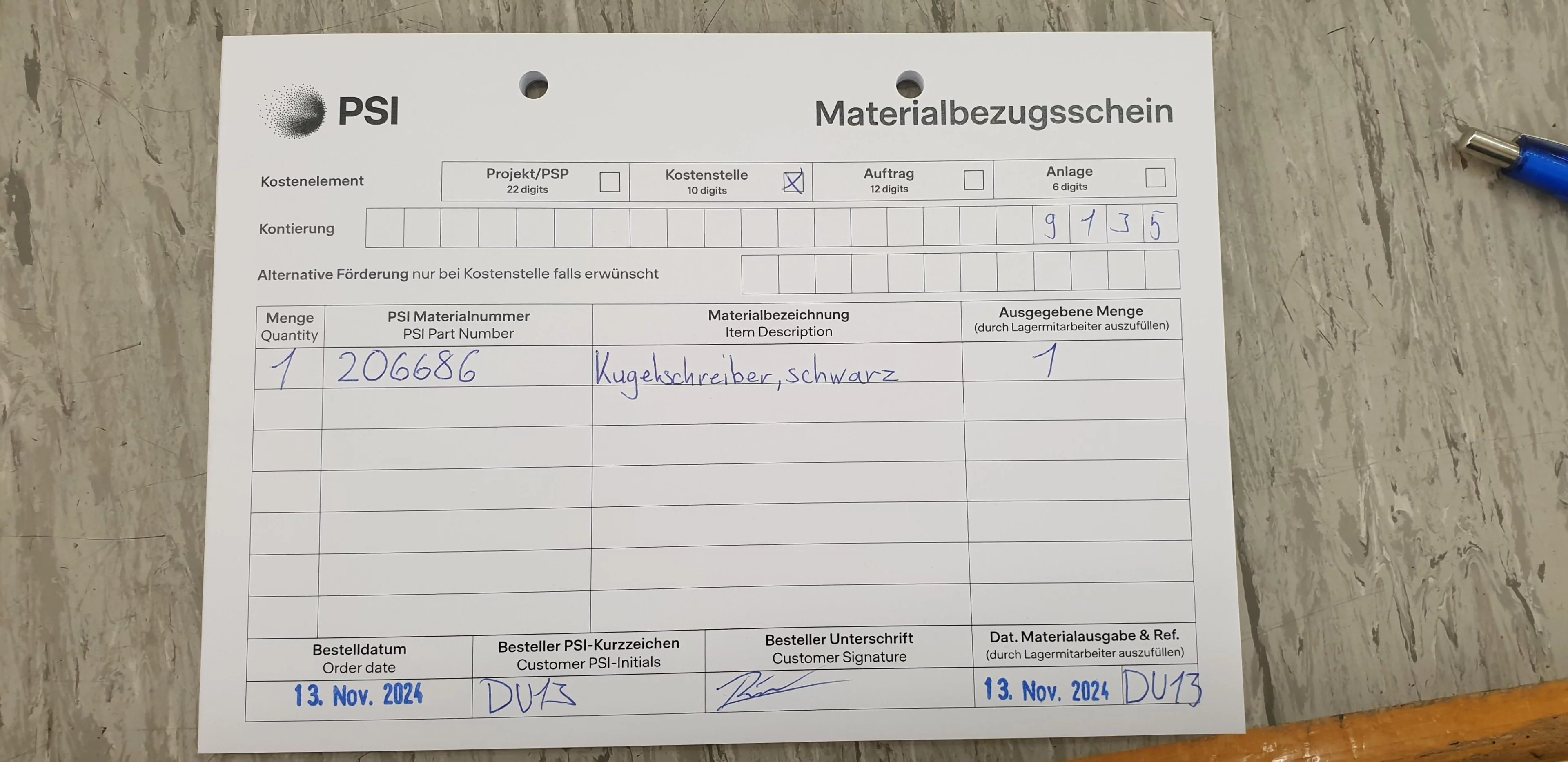Zentrallager