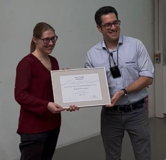 Decrausaz Dectris award