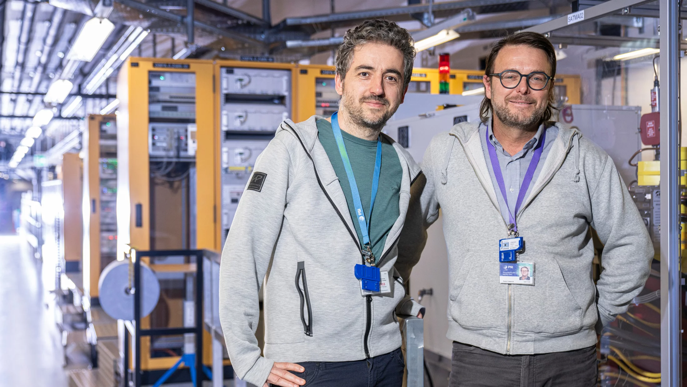 Eduard Prat (left) and Paolo Craievich in SwissFEL